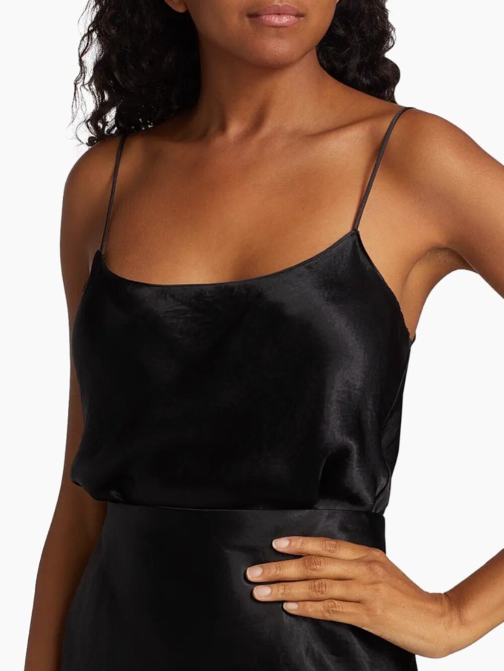 Vince Black Satin Tank